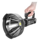 XHP70 5W 100-500m Brightness LED Floodlight with Tripod USB Phone Power Bank Rechareable Poweful Searching Flashlight - S