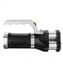 3x T6 LED Flashlight Rechargeable Tactical Spotlight - Gold