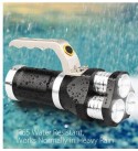 3x T6 LED Flashlight Rechargeable Tactical Spotlight - Gold