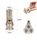 3x T6 LED Flashlight Rechargeable Tactical Spotlight - Gold