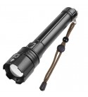 Super Bright Tactical Flashlight P70 LED Flashlight with Parallel Battery, Zoomable&amp;IPX5 Waterproof&amp;USB Rechargeable, 3 