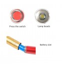  T6 2000LM 3Modes Golden Cudgel Zoomable LED Flashlight 18650 - Red