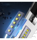 2*LED+5*COB Three Light Sources Flashlight 18650 USB Rechargeable Portable Waterproof  Led Torch With Power Bank Function
