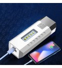 2*LED+5*COB Three Light Sources Flashlight 18650 USB Rechargeable Portable Waterproof  Led Torch With Power Bank Function