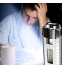 2*LED+5*COB Three Light Sources Flashlight 18650 USB Rechargeable Portable Waterproof  Led Torch With Power Bank Function