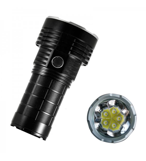 HAIKELITE HK05 5*SFN60 30000LM 1000M Long Range Powerful LED Flashlight Type-C USB Rechargeable 3*21700 High Power Output Strong