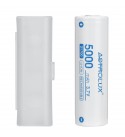 1Pcs Astrolux® C2150 5000mAh 3C 3.7V 21700 Li-ion Battery Unprotected 15A High Performance Rechargeable Lithium Power Cell For F