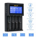 GOLISI i4 LCD Screen Display USB Charging Intelligent 2A Fast Battery Charger Li-ion NIMH Batteries