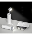 4-in-1 5500K Flashlight + Foldable Table Light + Power Bank + Phone Holder 1200mAh USB Charging Bedside Reading Eye Protection O