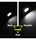 COB Rechargeable Portable Flood Work Spot Light w/ Power Bank Camping Work Light - Yellow 1#