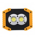 COB Rechargeable Portable Flood Work Spot Light w/ Power Bank Camping Work Light - Yellow 1#