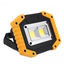 COB Rechargeable Portable Flood Work Spot Light w/ Power Bank Camping Work Light - Yellow 1#