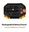 COB Rechargeable Portable Flood Work Spot Light w/ Power Bank Camping Work Light - Yellow 1#