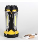 270LM COB 2000mAh Rechargeable Multifunctional Lantern LED Flashlight Work Light Waterproof Portable Night Fishing Light  - Red