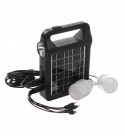 2-in-1 2W 6V Solar Panel Camping Light Solar Energy Spotlight Large Capacity Mobile Power Bank For Outdoor Hiking Hunting