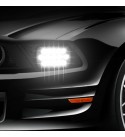 2 Pcs AMBOTHER Wrangler Headlight 5 x 7" LED Stock Headlights with Lamp