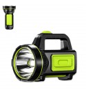 Super Bright LED Spotlight 2 Modes USB Rechargeable Searchlight Flashlight Work Light Waterproof Camping Hunting - A