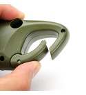2 PCS Army Green Portable LED Flashlight Hand Crank Dynamo Torch Professional Solar Power Tent Light Lantern for Outdoor Camping