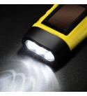 2 PCS Army Green Portable LED Flashlight Hand Crank Dynamo Torch Professional Solar Power Tent Light Lantern for Outdoor Camping