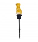 1.2V 600mAh LED Solar Light Animal Shape Cute Work Light Outdoor Hunting Emergency Night Lamp -  Yellow