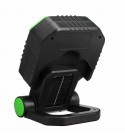 400W COB+4 LEDs 180° Adjustable LED Camping Light Solar/USB Charging/Battery 3-Types Option Portable Outdoor Work Light - Yellow