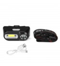 4-Modes COB Sensing Induction LED Headlamp USB Rechargeable Bike Light Night Fishing Headlight Sensor Camping Work Light - Type 