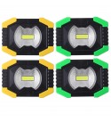 AA/Solar Battery COB 750LM Rechargeable Waterproof LED Portable Spotlight Work Light for Outdoor Camping Fishing - .A  Yellow