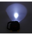AA/Solar Battery COB 750LM Rechargeable Waterproof LED Portable Spotlight Work Light for Outdoor Camping Fishing - .A  Yellow
