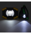 AA/Solar Battery COB 750LM Rechargeable Waterproof LED Portable Spotlight Work Light for Outdoor Camping Fishing - .A  Yellow