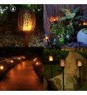 33LEDs 56CM Height Waterproof Solar Fire Torch Light Flickering Flame Lamp Outdoor Landscape Garden Lighting