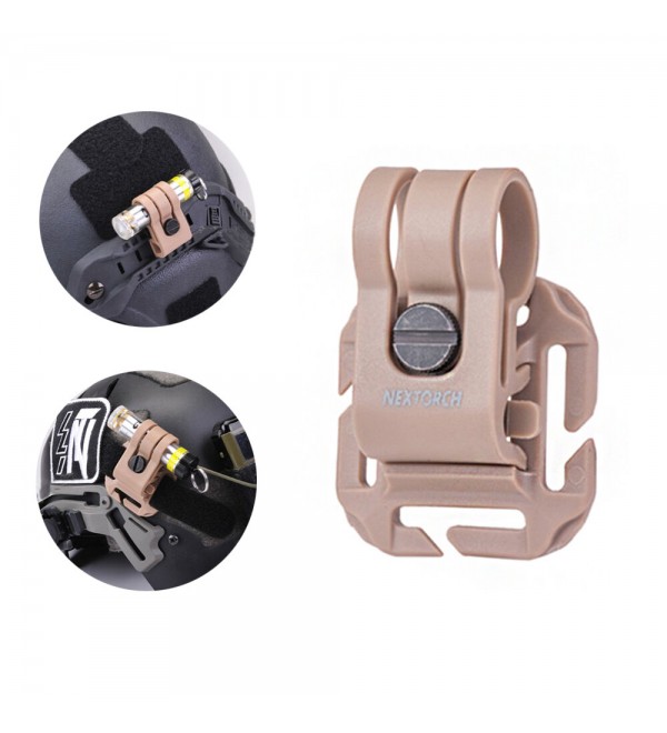 NEXTORCH GTK Glo-Toob Tactical Kit Compatible with 1inch Webbing Molle Multiple Mounting Solution for GT-AAA PRO - Khaki