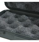 Black Plastic Flashlight Tool Storage Case Box For Outdooors Flashlight Accessories  - L