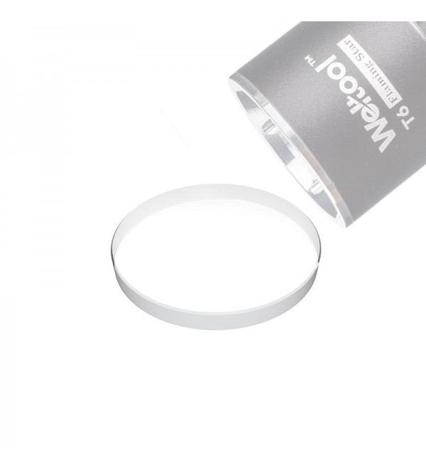 Weltool GL1 28.5mm Thickened Flashlight Tempered Glass Lens For Weltool T6, T7, T9 Flashlights