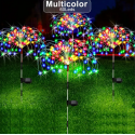 1pc Solar Garden Lights Outdoor, Waterproof Solar Firework Lights With 8 Modes, Light Up Your Garden With Solar Lawn Lights, LED Outdoor DIY Stake Lights