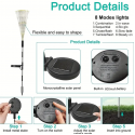1pc Solar Garden Lights Outdoor, Waterproof Solar Firework Lights With 8 Modes, Light Up Your Garden With Solar Lawn Lights, LED Outdoor DIY Stake Lights