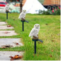 1pc Garden Solar Lights Outdoor Decorative  Owl Solar LED Lights With Stake For Garden Lawn Pathway Yard Decortions