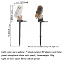 1pc Garden Solar Lights Outdoor Decorative  Owl Solar LED Lights With Stake For Garden Lawn Pathway Yard Decortions