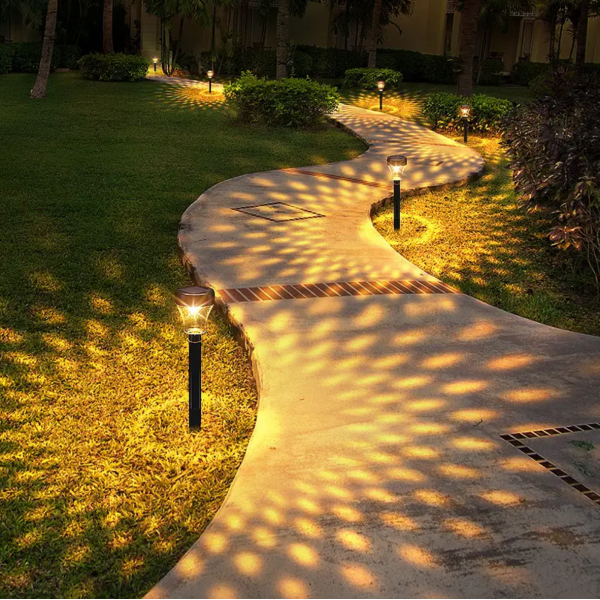 2pcs Solar Outdoor Light Projection Lawn Lamp Villa Layout Garden Waterproof Outdoor Solar Light Landscape Courtyard Decoration Garden Lamp