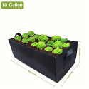 1pc, Thick Fabric Raised Garden Bed For Indoor And Outdoor Growing: Grow Your Own Vegetables At Home. 10 Gallons, Creative Pots, Super Beautiful Flower Pot, Indoor Outdoor Home Decor Garden Patio