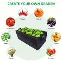 1pc, Thick Fabric Raised Garden Bed For Indoor And Outdoor Growing: Grow Your Own Vegetables At Home. 10 Gallons, Creative Pots, Super Beautiful Flower Pot, Indoor Outdoor Home Decor Garden Patio