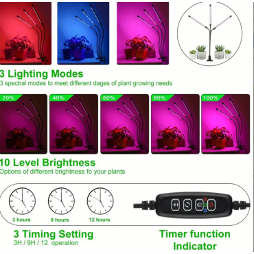 1pc Grow Light, 40W ...